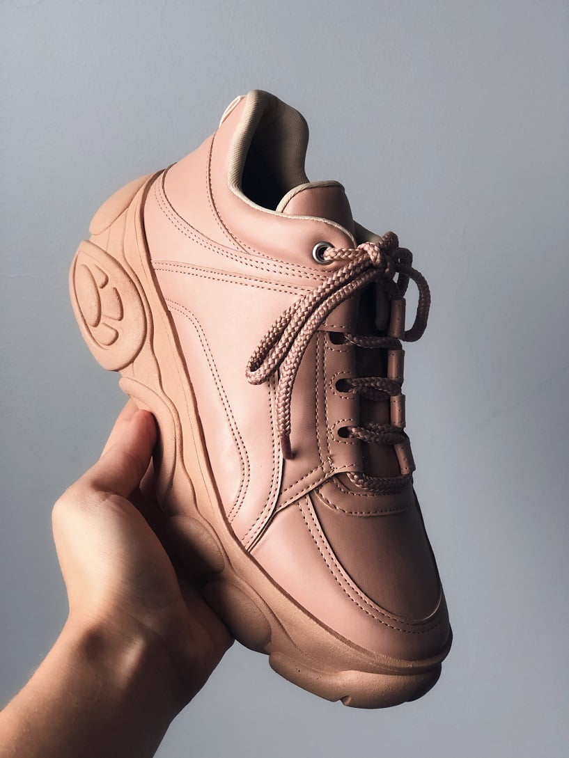 chunky tan sneakers